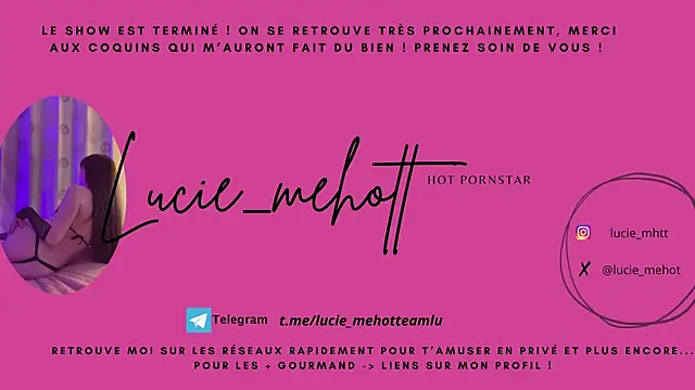 Snapshot of lucie_mehott chatting on March 2, 2025, 8:40 pm lucie mehott online show from March 2, 2025, 8:40 pm