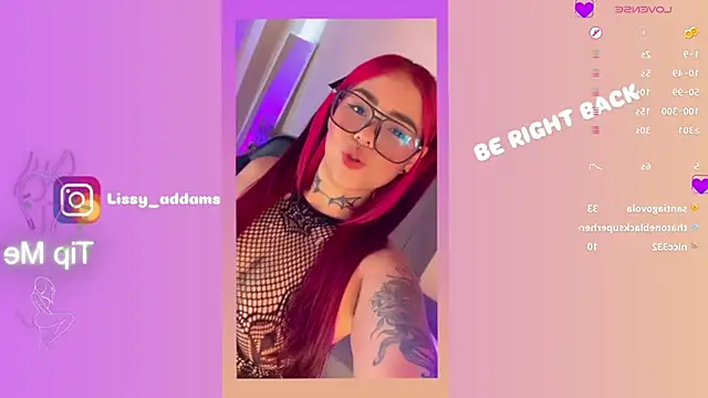 Lissy  Addams online show from February 1, 2025, 10:34 pm