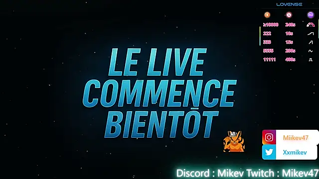 Mikev online show from November 10, 2025, 7:13 pm