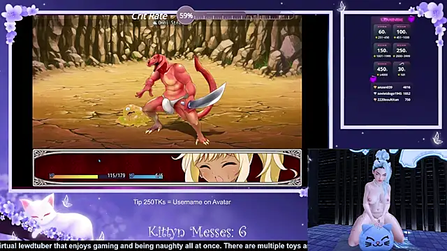 SassyKittyn online show from January 9, 2025, 9:27 am