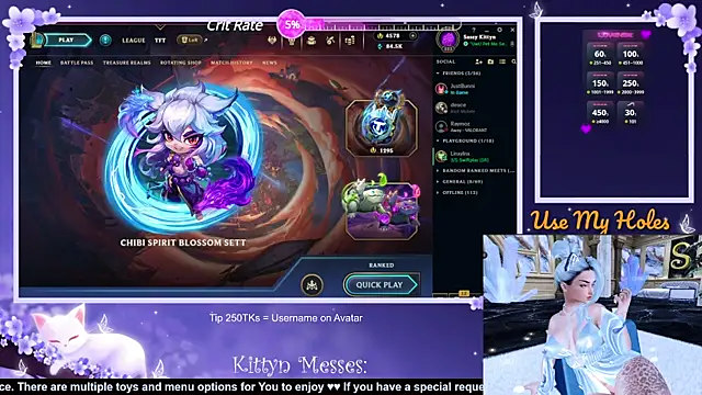 SassyKittyn online show from January 10, 2025, 6:20 am