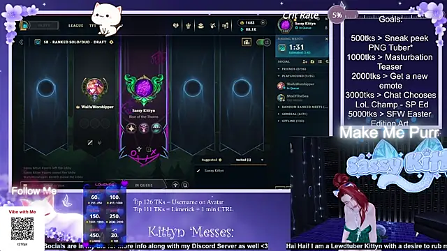 SassyKittyn online show from March 17, 2025, 7:02 am