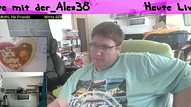 der alex38 online show from March 6, 2025, 12:41 pm