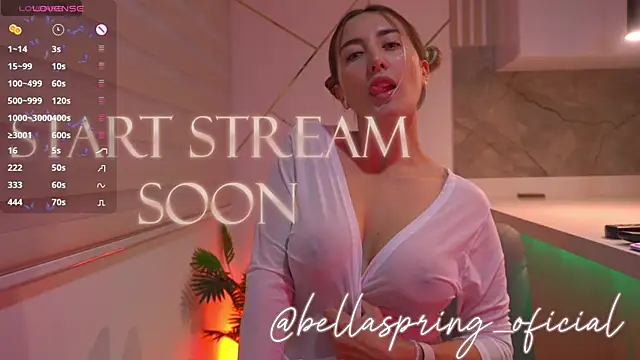 b3llaspringg online show from April 8, 2026, 10:32 pm