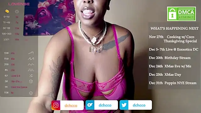 Snapshot of dchcco chatting on November 18, 2025, 12:05 am dchcco online show from November 18, 2025, 12:05 am