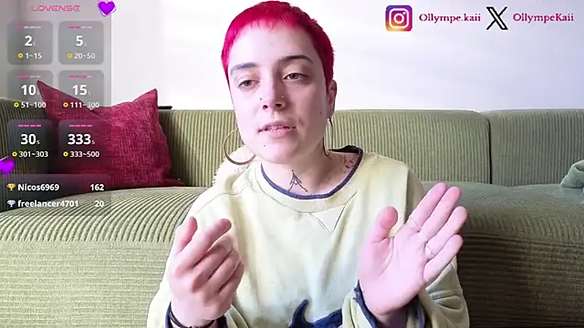 OllympeKaii online show from April 24, 2026, 4:31 pm