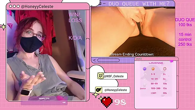 HoneyyCeleste online show from September 23, 2025, 9:40 pm