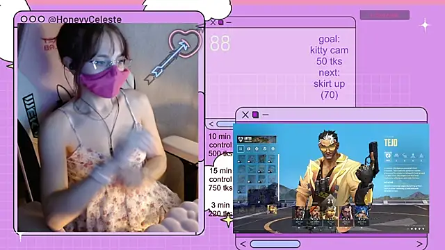 HoneyyCeleste online show from June 24, 2026, 6:29 pm