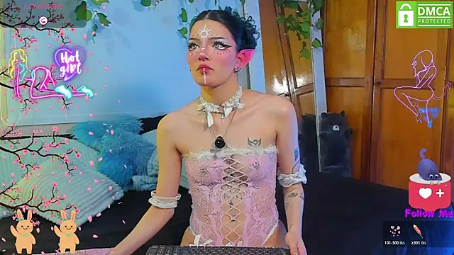 Bluedarkelf888 online show from April 18, 2026, 11:49 pm