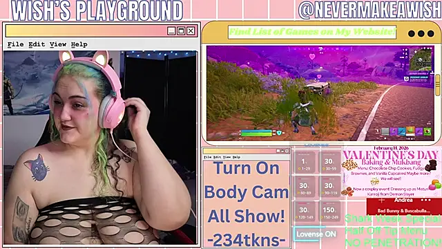 nevermakeawish online show from February 12, 2026, 4:46 pm