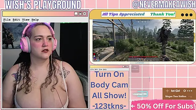 Snapshot of nevermakeawish chatting on April 30, 2026, 11:38 am nevermakeawish online show from April 30, 2026, 11:38 am