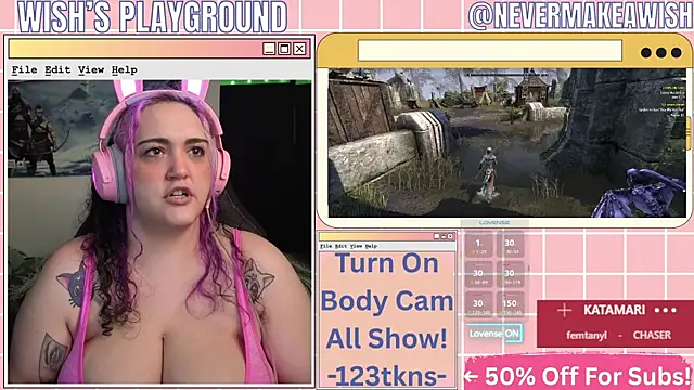 Snapshot of nevermakeawish chatting on May 6, 2026, 11:04 am nevermakeawish online show from May 6, 2026, 11:04 am
