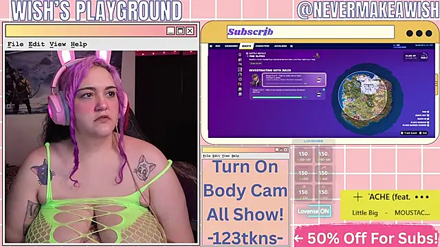 Snapshot of nevermakeawish chatting on May 8, 2026, 12:43 pm nevermakeawish online show from May 8, 2026, 12:43 pm