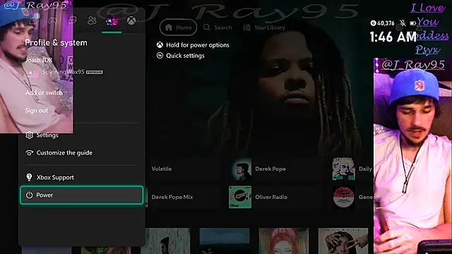 j ray95 online show from November 24, 2025, 8:47 am