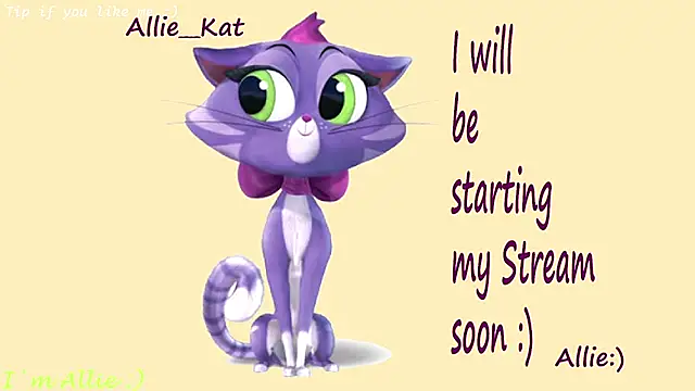 Allie Kat online show from July 11, 2026, 2:09 pm