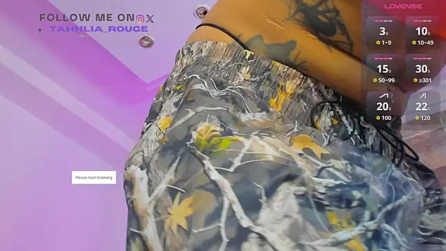 tahhlia rouge online show from October 28, 2025, 7:16 pm