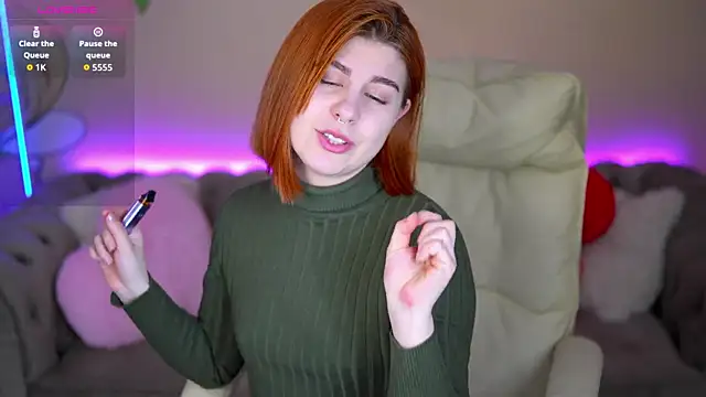 GingerPinky online show from March 7, 2026, 2:03 pm