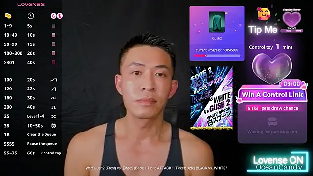 OceanCandy9 online show from January 16, 2026, 2:54 pm