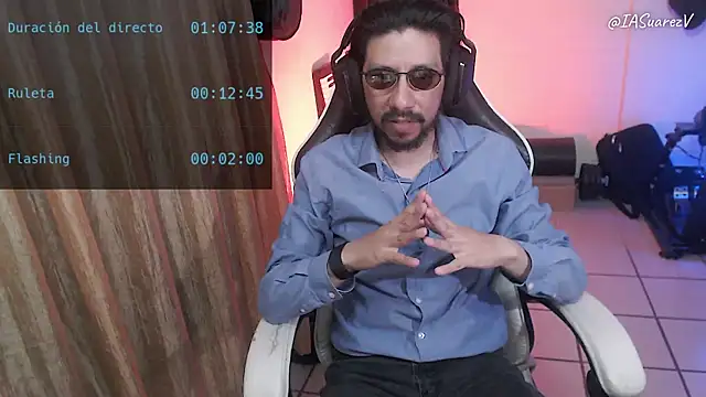 Snapshot of IASuarezV chatting on May 9, 2026, 5:23 am IASuarezV online show from May 9, 2026, 5:23 am