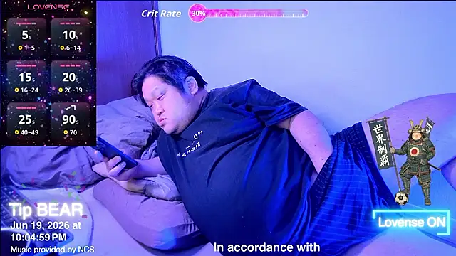Snapshot of ChubbyBEAR039 chatting on June 19, 2026, 1:04 pm ChubbyBEAR039 online show from June 19, 2026, 1:04 pm