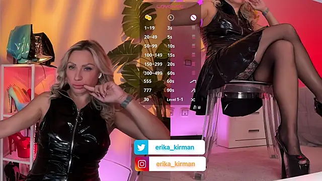 Erika Kirman online show from June 13, 2026, 2:26 pm