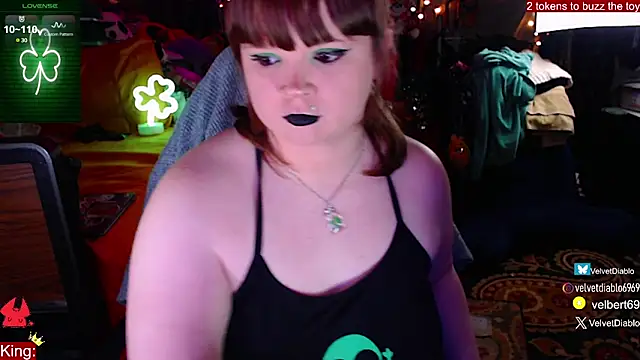 VelvetDiablo online show from March 5, 2025, 1:10 am