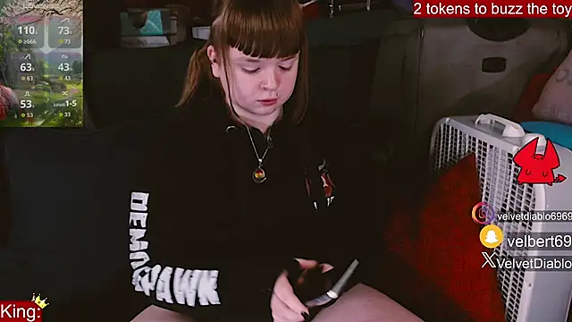 VelvetDiablo online show from March 26, 2026, 12:28 am