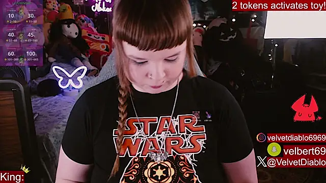 Snapshot of VelvetDiablo chatting on May 6, 2026, 12:19 am VelvetDiablo online show from May 6, 2026, 12:19 am