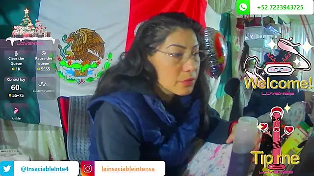 LaInsaciableIntensa online show from February 14, 2025, 1:18 pm