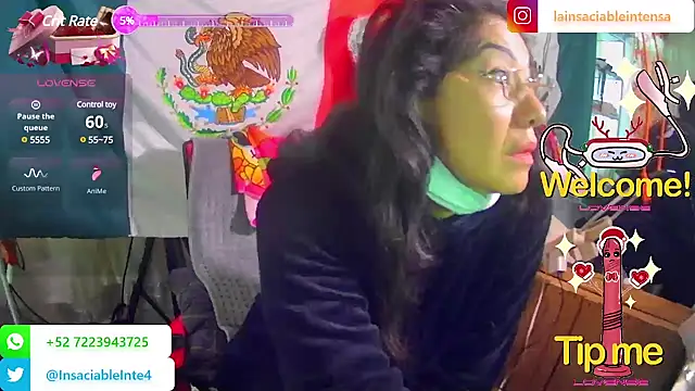 LaInsaciableIntensa online show from February 20, 2025, 1:40 pm