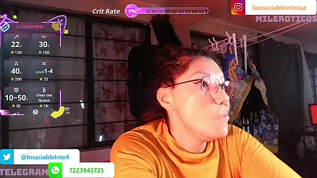 Snapshot of LaInsaciableIntensa chatting on June 5, 2026, 1:45 am LaInsaciableIntensa online show from June 5, 2026, 1:45 am