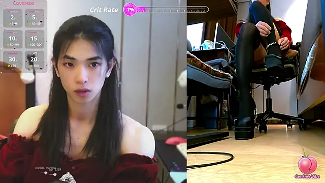 Snapshot of CrytinaSissyCrossdress chatting on February 23, 2026, 4:43 am CrytinaSissyCrossdress online show from February 23, 2026, 4:43 am