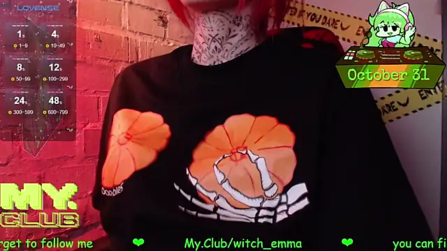 Witch Emma online show from October 31, 2025, 10:27 am