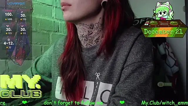 Witch Emma online show from December 21, 2025, 8:21 am