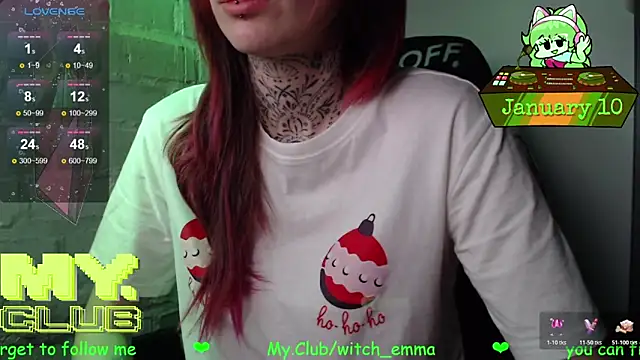 Witch Emma online show from January 10, 2026, 9:11 am