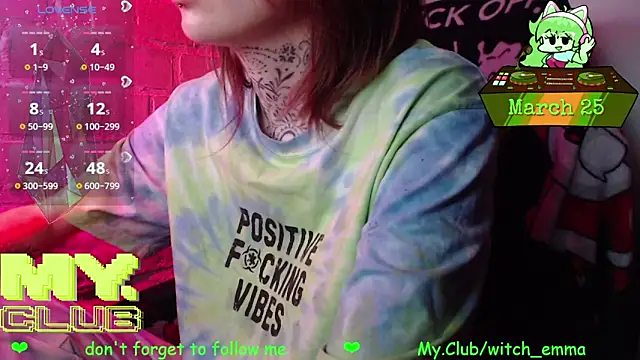 Witch Emma online show from March 25, 2026, 9:15 am