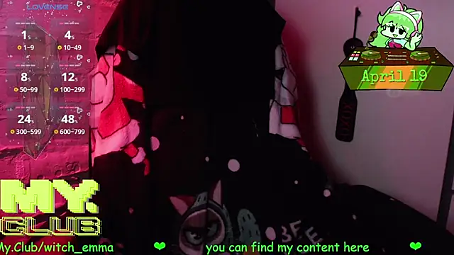 Witch Emma online show from April 19, 2026, 6:10 pm