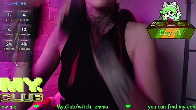 Witch Emma online show from May 21, 2026, 7:59 am
