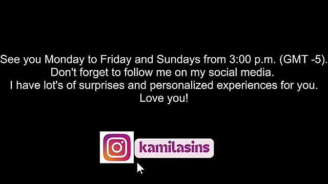 kamila sins online show from February 14, 2025, 8:26 pm