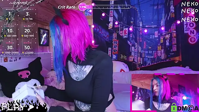 Snapshot of NekoCyber chatting on April 12, 2026, 5:01 am NekoCyber online show from April 12, 2026, 5:01 am